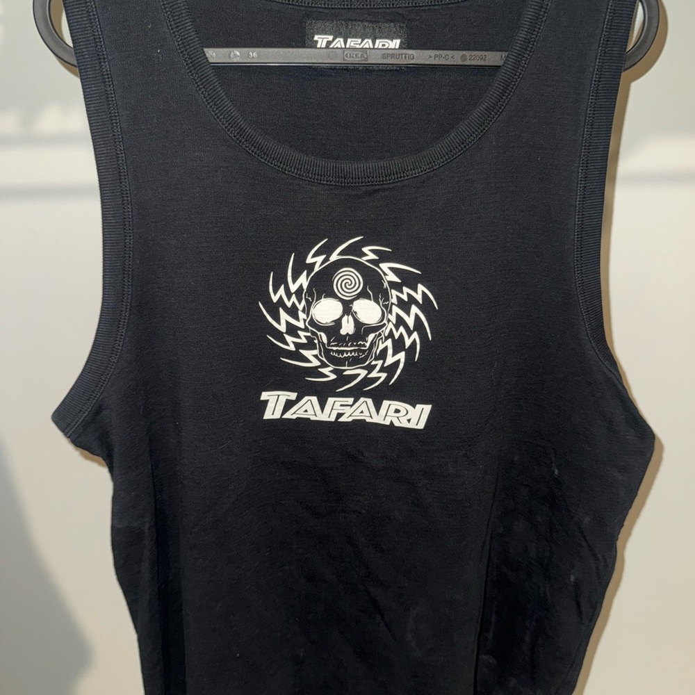 Tafari Black Tank Top